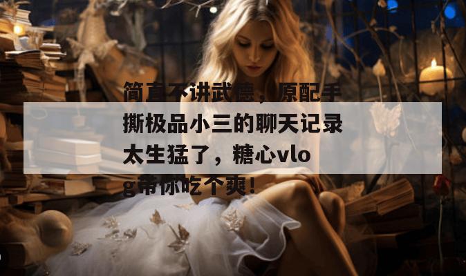 简直不讲武德，原配手撕极品小三的聊天记录太生猛了，糖心vlog带你吃个爽！
